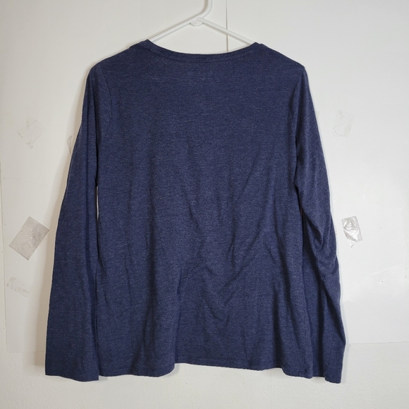 Womans Tommy Hilfiger Navy Long Sleeve Knit Top Size XL - Picture 5 of 7